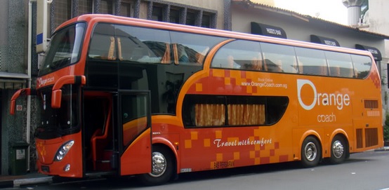 Orange Coach Express Bus