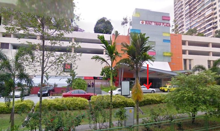 Coach to Genting Highlands departing point in Bukit Timah Plaza Taxi Stand - Outside DBS Bank Coach to Genting Highlands departing point in Bukit Timah Plaza Taxi Stand - Outside DBS Bank